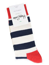 Chaussettes Stripe Happy socks Noir stripe SA01T