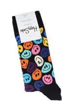 Sokken Smiley Happy socks Zwart twisted smile TSM01