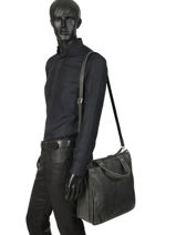 Business Tas Destroy Leder Arthur & aston Zilver destroy 62-1074-vue-porte