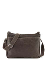 Sac Bandouli�re Destroy Cuir Arthur & aston Marron destroy 62-1075