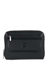 Herenpocket Soft Leder Hexagona Zwart soft 221125