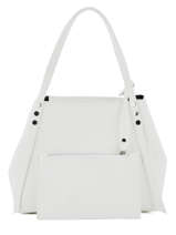 Schoudertas Caviar Leder Milano Wit caviar CA19041