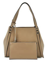 Schoudertas Caviar Leder Milano Bruin caviar CA19041