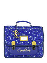 Boekentas R�tro 2 Compartimenten Cameleon Blauw retro CA35