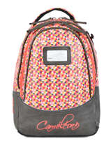 Sac  Dos Enfant 2 Compartiments Cameleon Gris retro RET-SD31