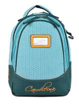 Rugzak Kind 2 Compartimenten Cameleon Blauw retro RET-SD31