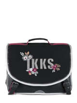 Cartable 2 Compartiments Ikks Noir black tea 38814