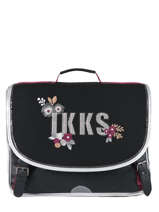 Cartable 2 Compartiments Ikks Noir black tea 41814