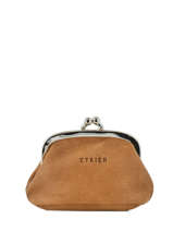 Porte-monnaie Cuir Etrier Beige western 96918