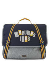 Cartable 2 Compartiments Ikks Gris kings 41838