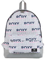 Sac  Dos 1 Compartiment Roxy Gris back to school RJBP3950