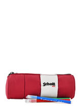 Trousse 1 Compartiment Schott Rouge downbag 11714-vue-porte