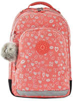 Sac  Dos 2 Compartiments + Pc 15'' Kipling Rose back to school I4053