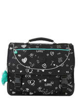 Boekentas 2 Compartimenten Kipling Zwart back to school 12074