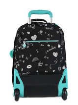Rugzak Op Wieltjes 2 Compartimenten + Pc 15'' Kipling Zwart back to school I4468