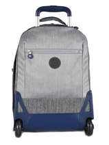 Rugzak Op Wieltjes 2 Compartimenten + Pc 15'' Kipling Grijs back to school I4468