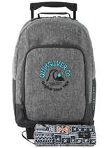 Sac  Dos  Roulettes Avec Trousse Offerte Quiksilver Gris kids QBBP3035