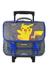 Cartable  Roulettes Electric Pokemon Gris pika pika 160-8486