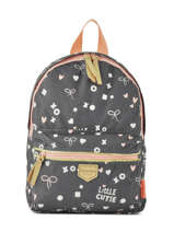 Sac  Dos 1 Compartiment Kidzroom Gris fearless 30-9409