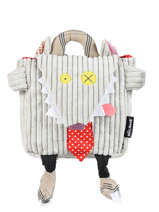 Mini Rugzak Globe Trotoys Les deglingos Zwart globe trotoys 350