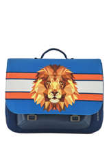 Boekentas Maxi 2 Compartimenten Jeune premier Blauw canvas ITX19