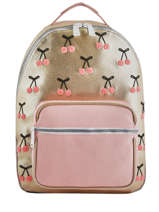 Rugzak Bobbie 2 Compartimenten Jeune premier Roze canvas BA019