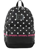 Sac  Dos 1 Compartiment Superdry Noir backpack woomen G91903JT