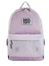 Sac  Dos 1 Compartiment Superdry Violet backpack woomen G91900MT