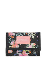 Portefeuille Leder Rip curl Zwart toucan flora LWULE4