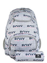 Rugzak Shadow Met Bijhorende Pennenzak Roxy Grijs back to school RJBP3953