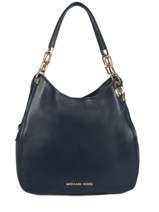 Sac Port paule Lillie Cuir Michael kors Bleu lilie T9G0LE3L