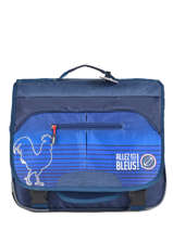 Cartable 2 Compartiments  Allez les bleus Bleu world cup ALB12309