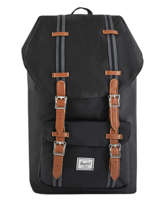 Rugzak Little America 1 Compartiment + Pc 15'' Herschel Zwart classics 10014