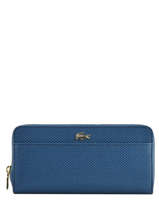Portefeuille Cuir Lacoste Bleu chantaco NF2739CE