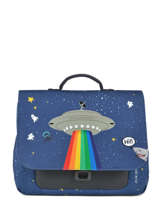 Cartable 1 Compartiment Jeune premier Bleu canvas ITN19