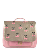 Cartable 1 Compartiment Jeune premier Rose canvas ITN19