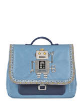 Cartable 1 Compartiment Jeune premier Bleu canvas ITN19