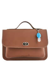 Boekentas 1 Compartiment Own stuff Bruin satchel OS013