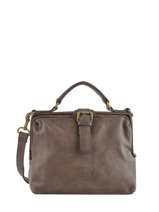 Handtas Cow Leder Basilic pepper Bruin cow BCOW05