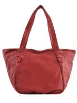 Sac Shopping Cow Cuir Basilic pepper Rouge cow BCOW21