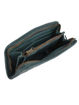 Portefeuille Cuir Basilic pepper Bleu cow BCOW91-vue-porte
