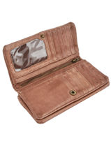 Portefeuille Cow Cuir Basilic pepper Violet cow BCOW96-vue-porte