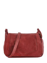 Cross Body Tas Cow Leder Basilic pepper Rood cow BCOW15