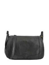 Sac Bandoulire Cow Cuir Basilic pepper Noir cow BCOW15