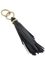 Porte-cls Grand Pompon Cuir Lancel Noir charms A07305