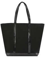 Le Cabas L Zipp� Paillettes Vanessa bruno Noir cabas 1V40409