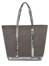 Le Cabas L Zipp Paillettes Vanessa bruno Gris cabas 1V40409