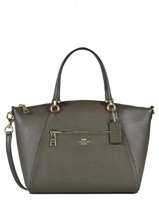 Sac Trapze Prairie Cuir Coach Gris prairie 58874