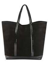 Handtas Le Cabas Nubuck Leer Vanessa bruno Zwart cabas cuir 21V40414