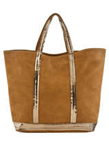 Handtas Le Cabas Nubuck Leer Vanessa bruno Bruin cabas cuir 21V40414